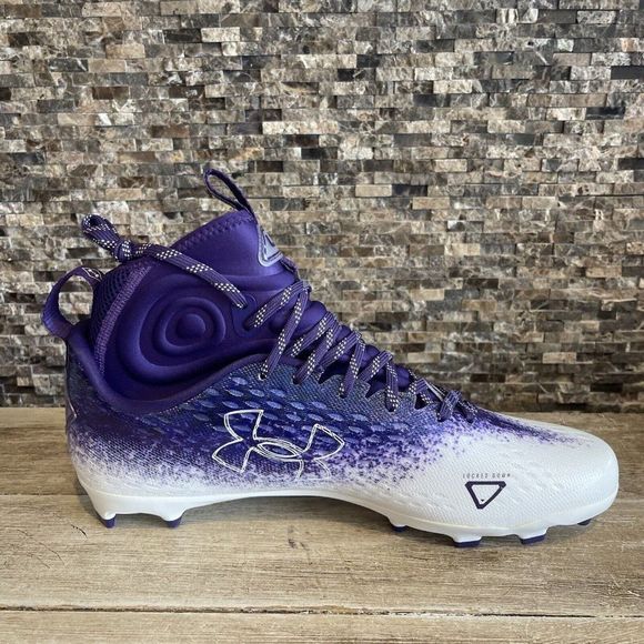 Under Armour Spotlight Lux MC 2.0 Football Cleats Purple 3026410-111 size 13 - Picture 6 of 7